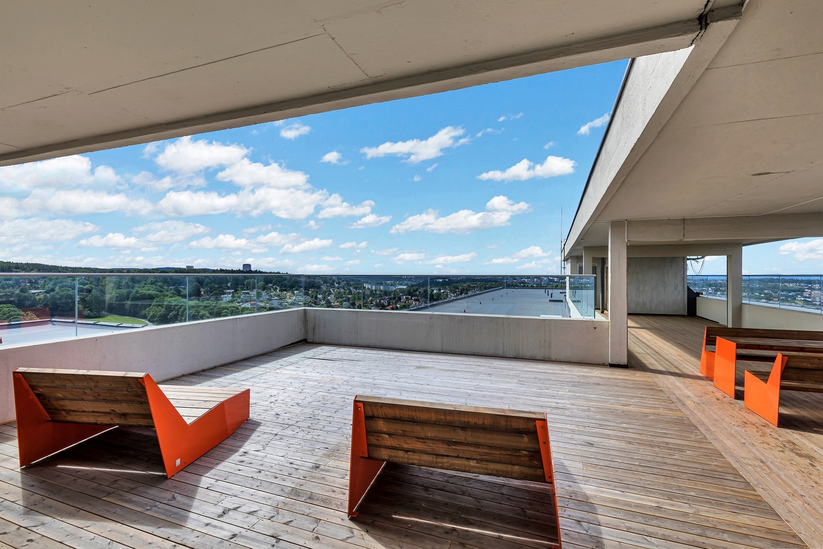 Felles takterrasse for beboerne. Galleribilde