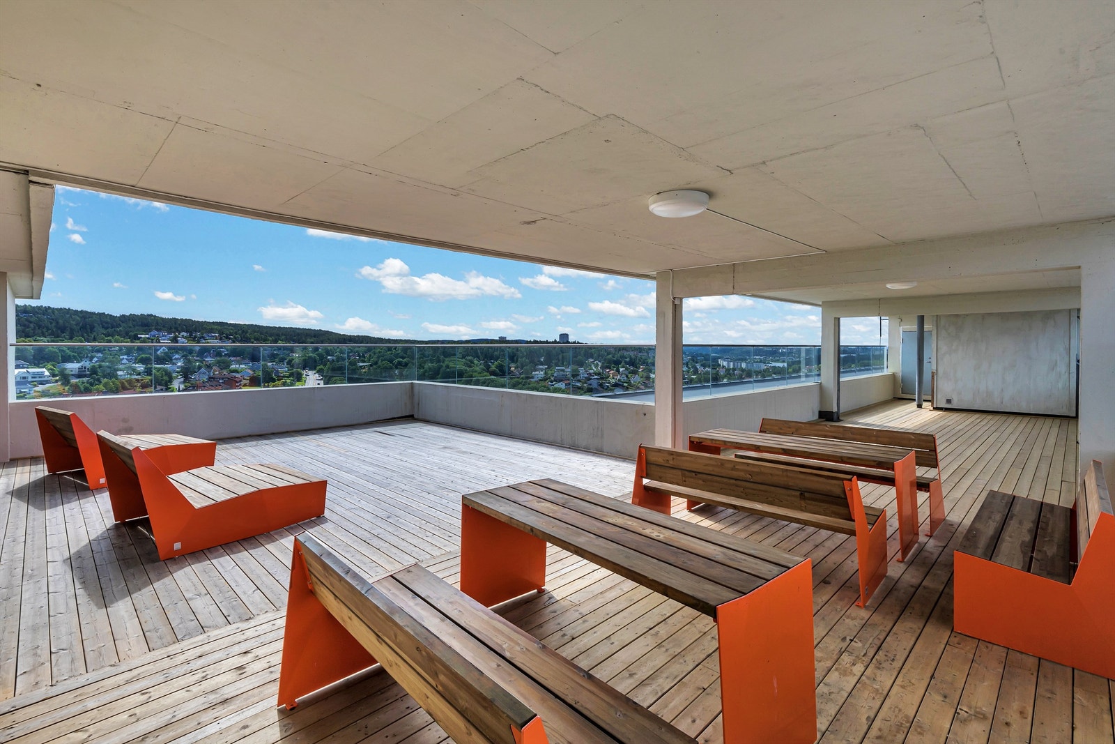 Felles takterrasse for beboerne. Galleribilde