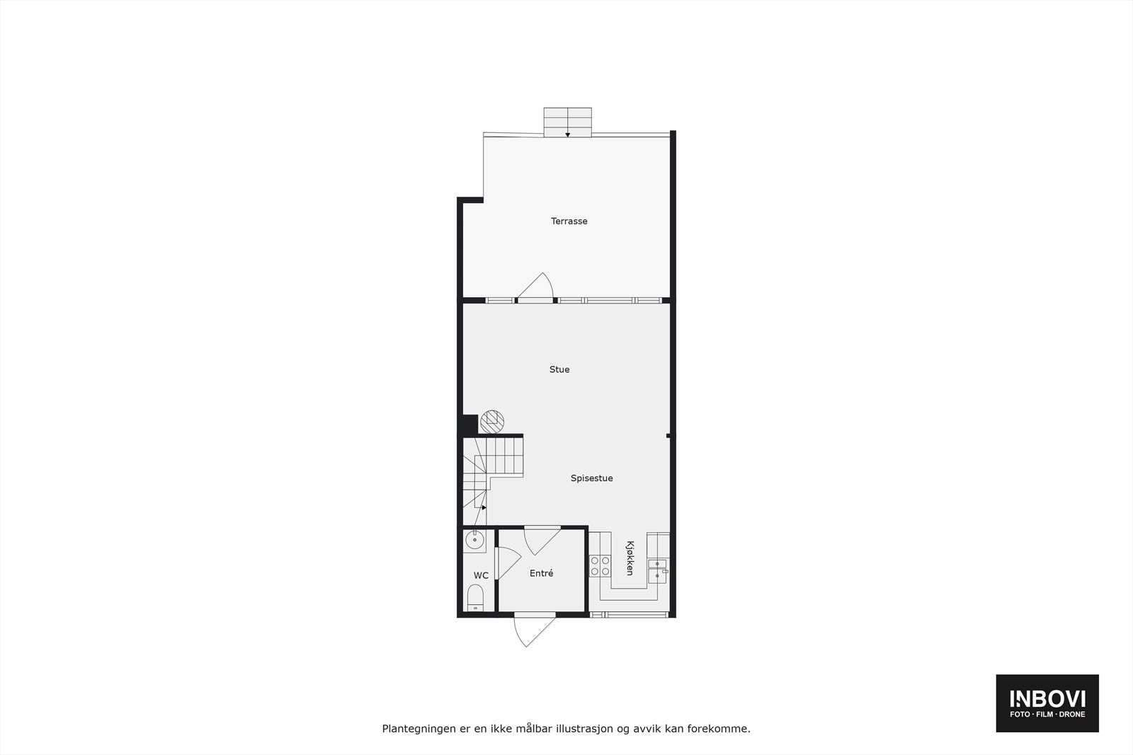 Plantegning 1.etg Galleribilde