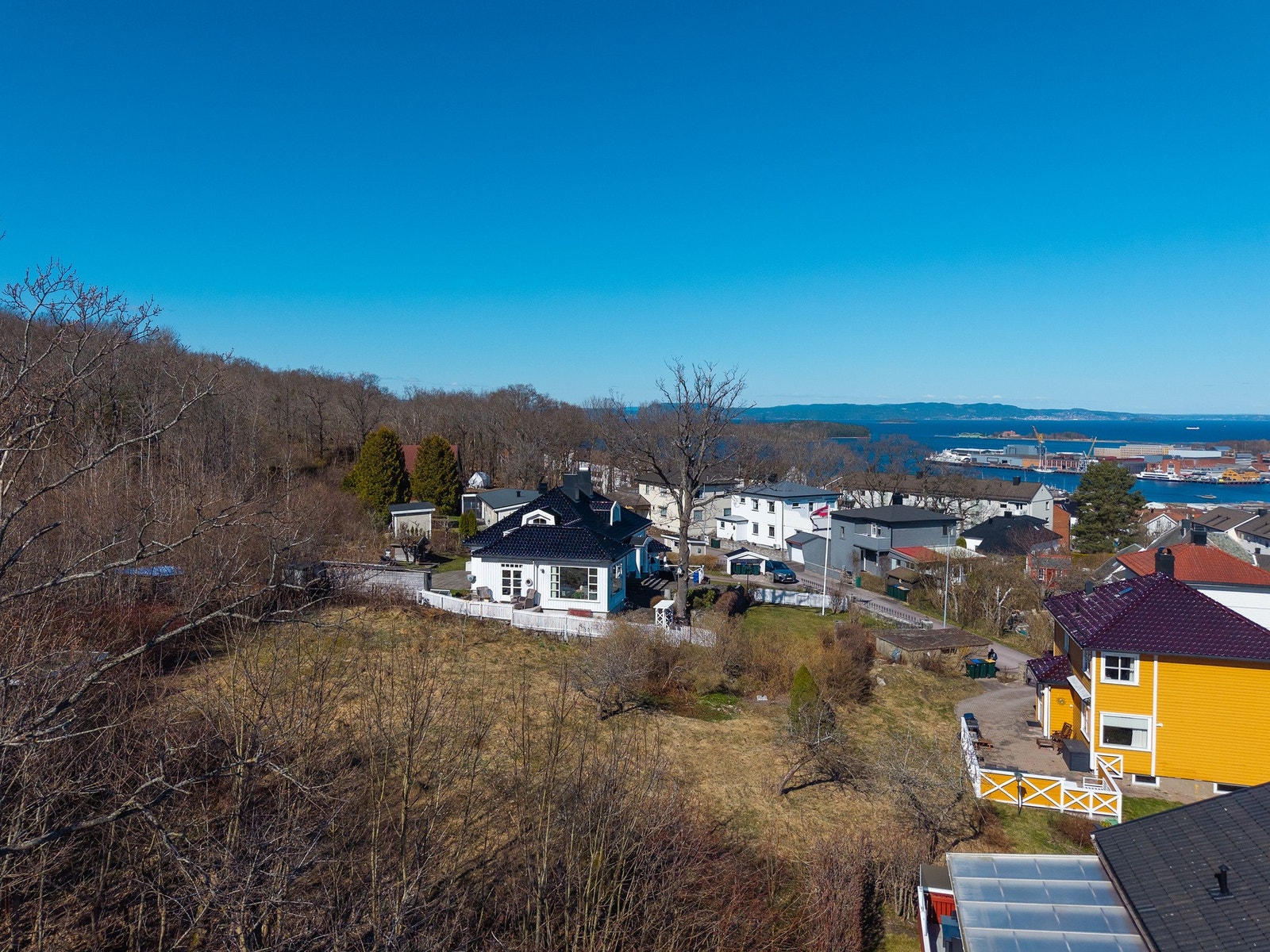 Fra ditt nye hus blir det fin utsikt både mot Karljohansvern , mot byen og Bastøy Galleribilde