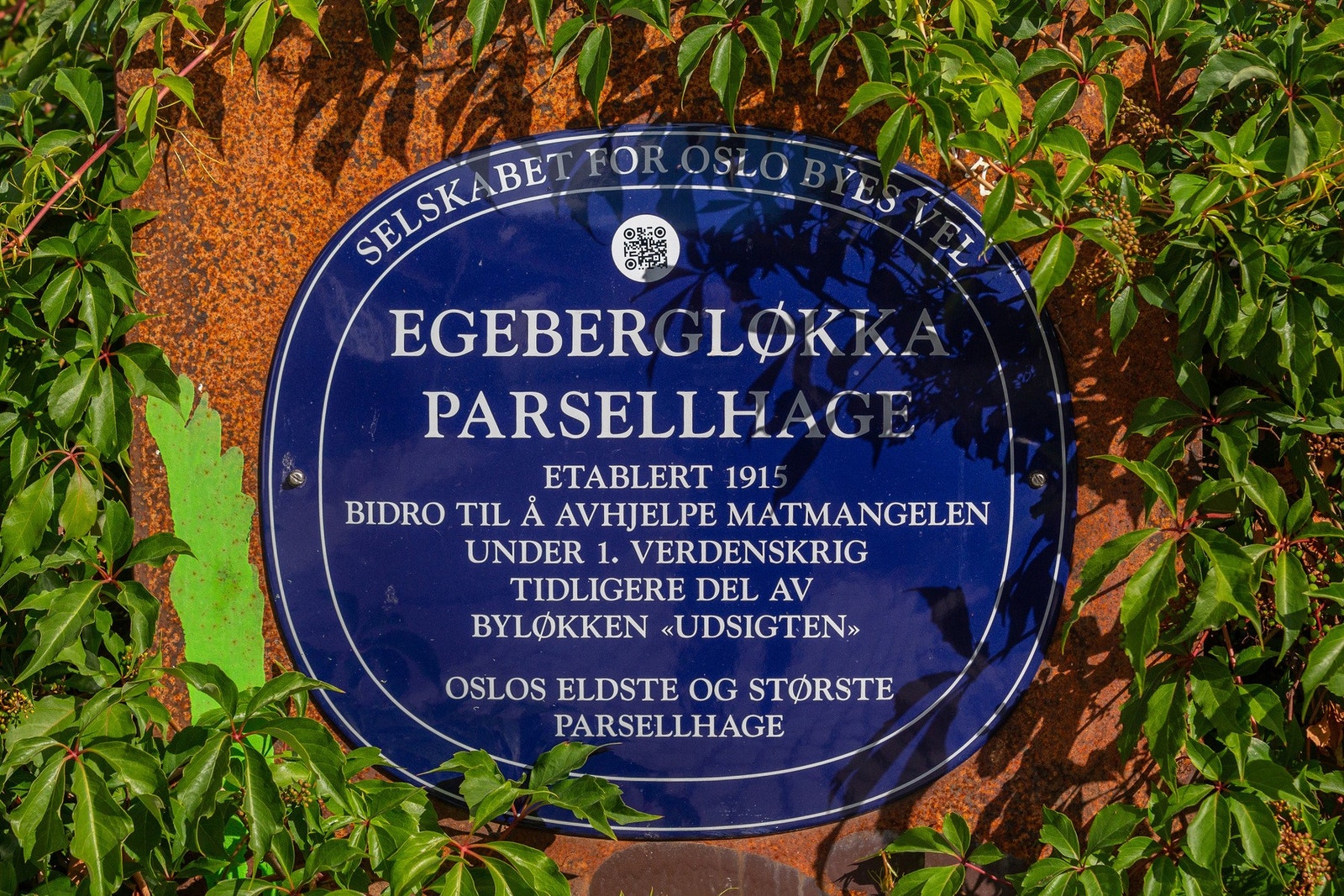 Egebergløkka Parsellag er Oslos eldste parsellhage. En nydelig grønn lunge med storslagen utsikt over byen. Galleribilde