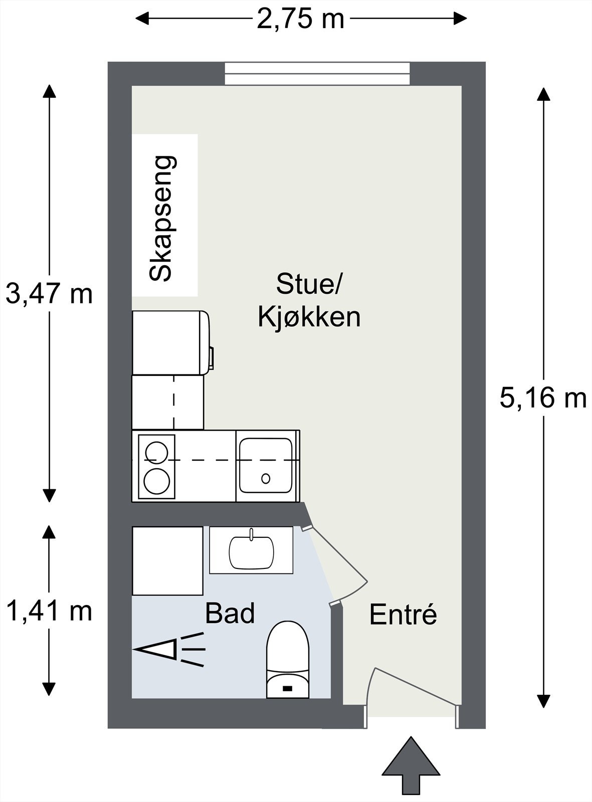 Plantegning til orientering. Galleribilde