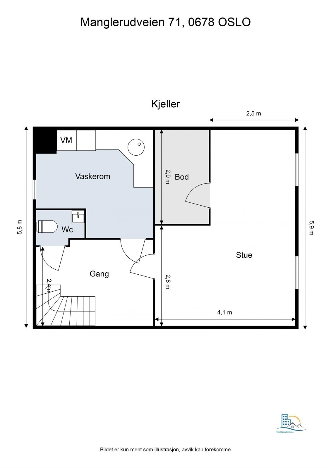 Plantegning kjeller Galleribilde