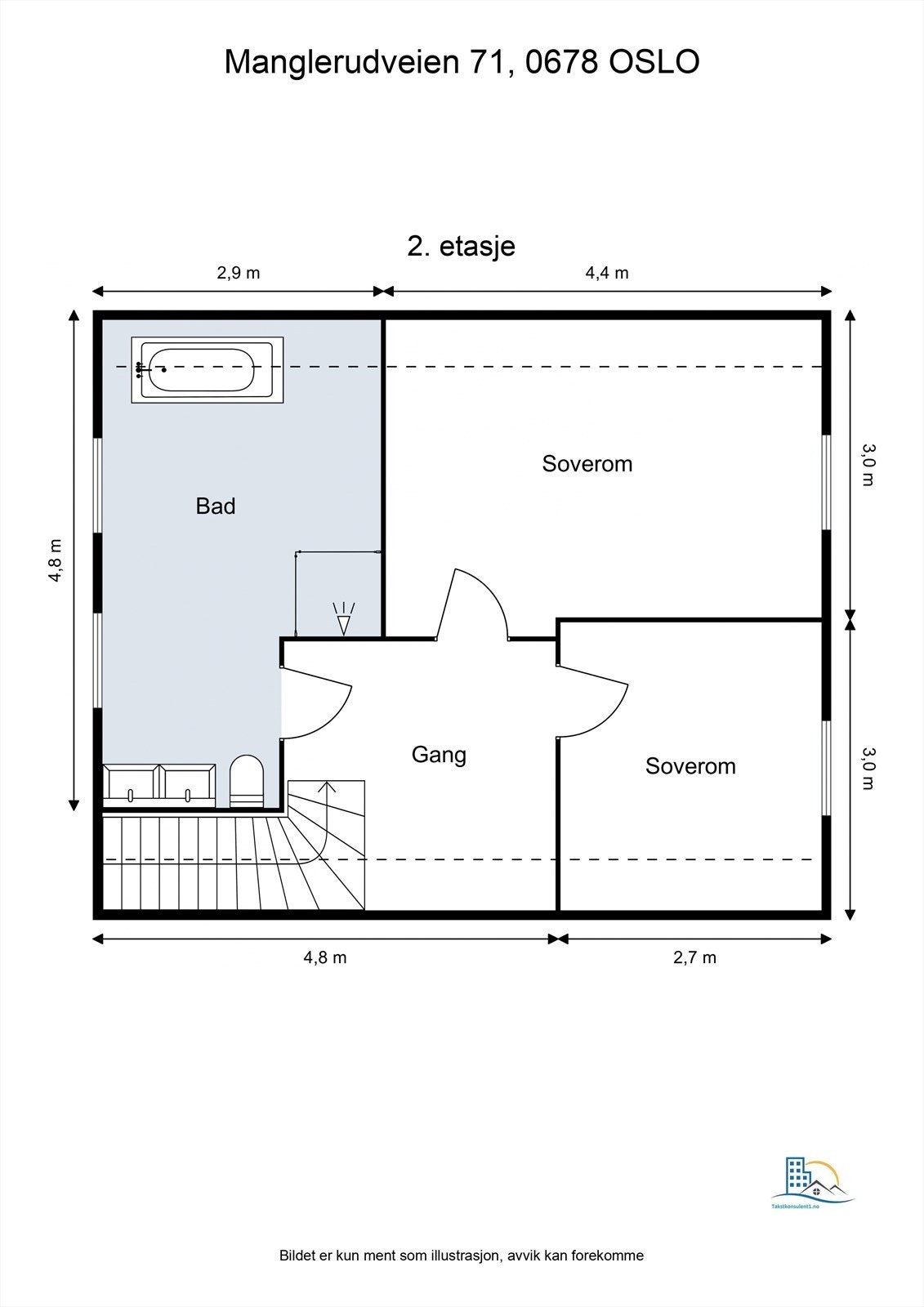 Plantegning 2.etasje Galleribilde