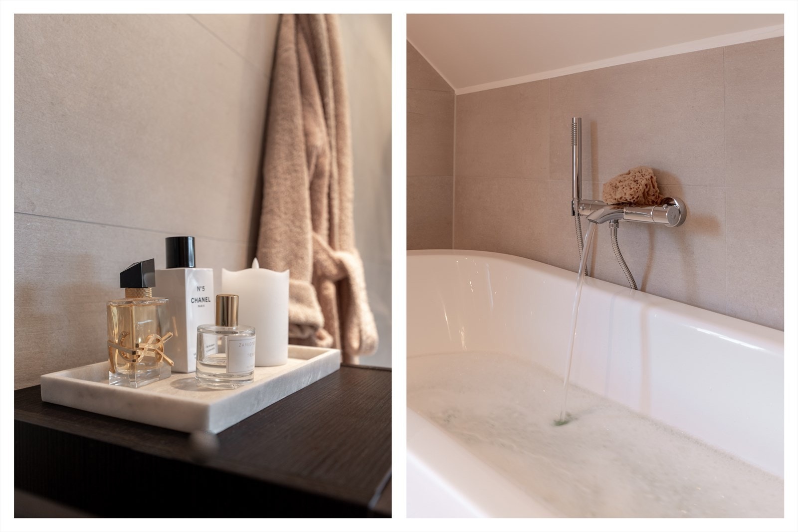 Her kan du nyte spafølelsen til det fulle. Badet har klargjort strøm for boblebad Galleribilde
