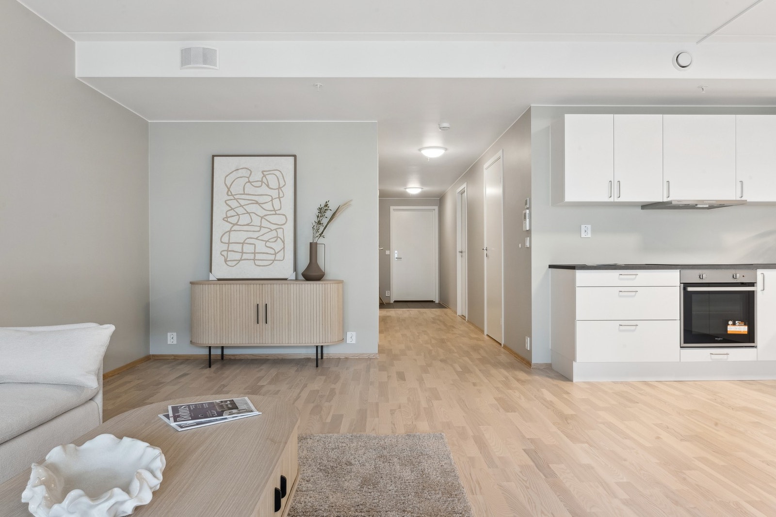 Vannbåren varme og balansert ventilasjon som gir et godt inneklima Galleribilde