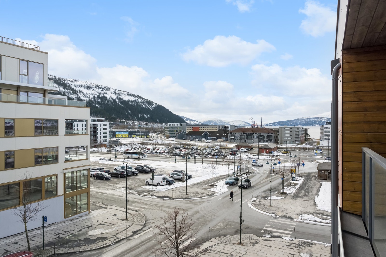 Utsikten fra terrassen Galleribilde