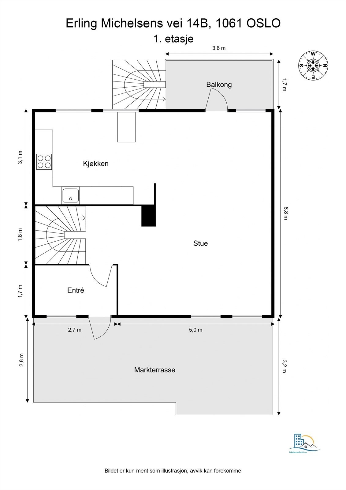 Plantegning 1. etasje Galleribilde