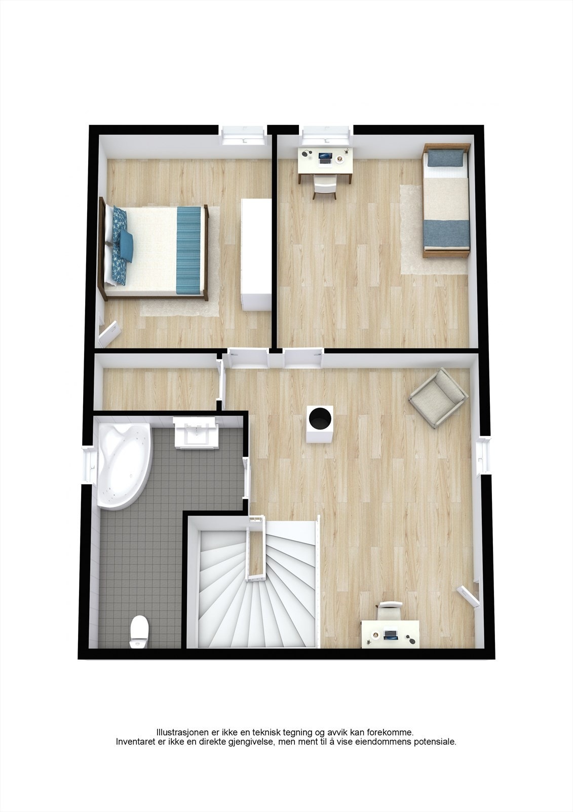 Plantegning 2. etasje. Galleribilde