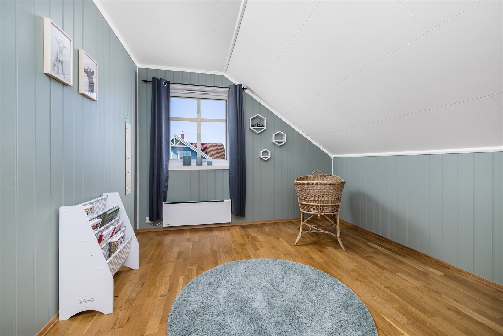 Soverom nr. 3 har blitt benyttet som et hyggelig barnerom. Galleribilde