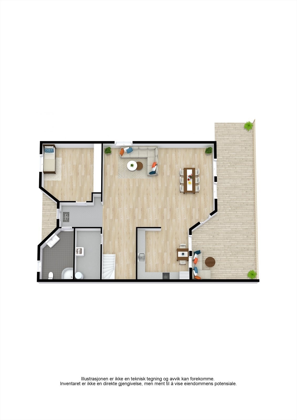 Plantegning 1. etasje. Galleribilde