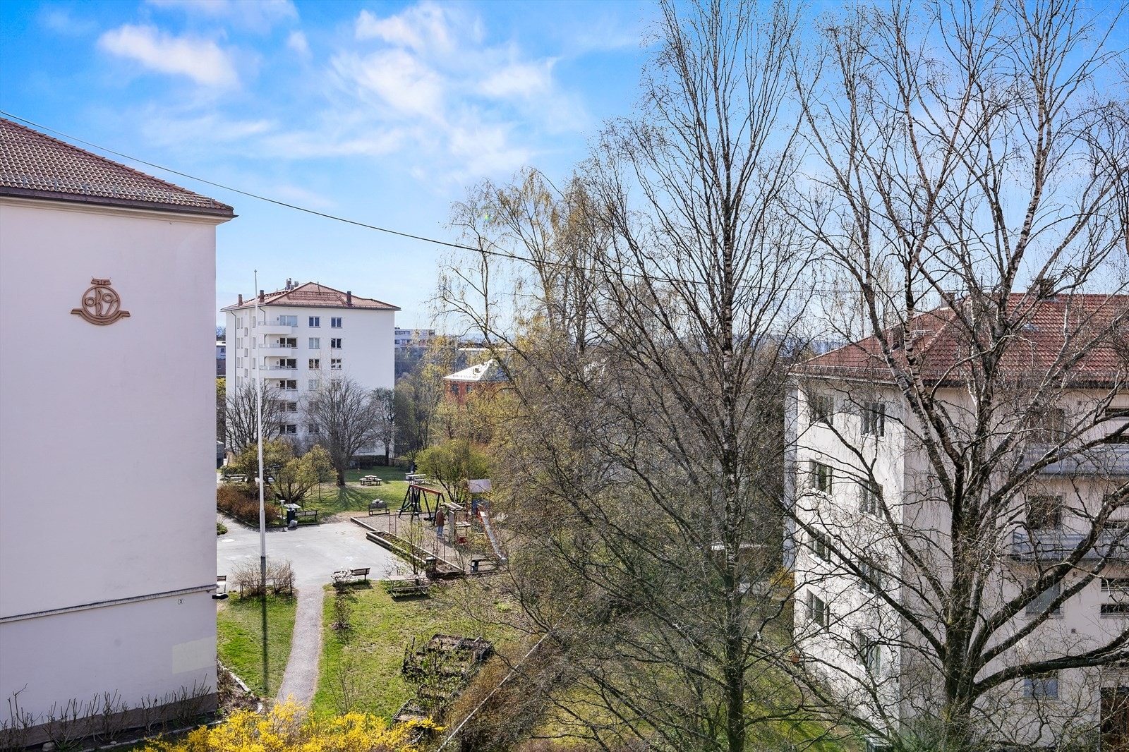 Utsikt fra balkongen Galleribilde