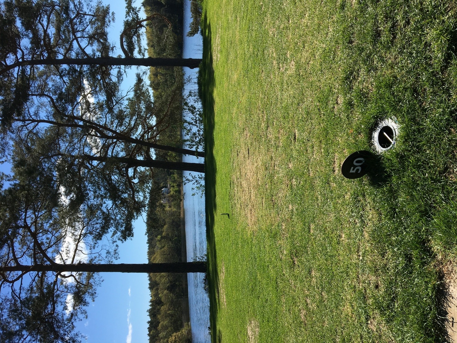 Fra hull 2 ved Kristiansand Golfklubb Galleribilde