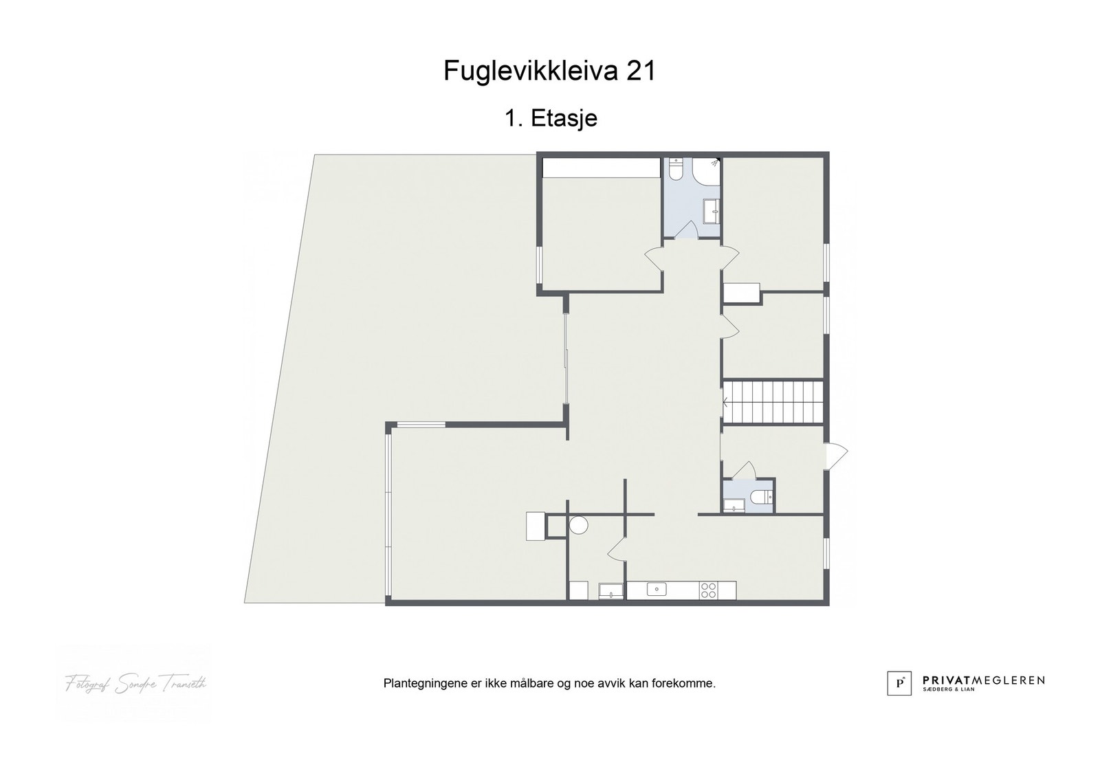 Plantegning 1.etg. - laget av fotograf Galleribilde
