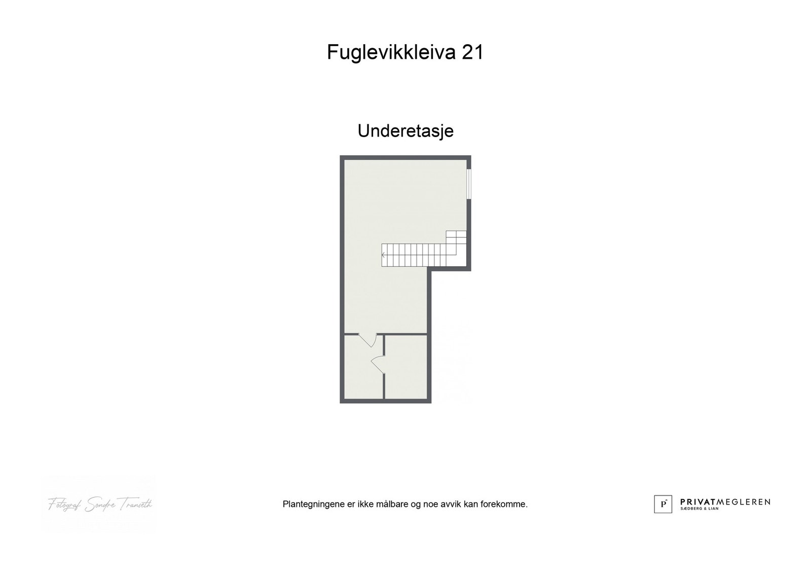 Plantegning kjelleretasje - laget av fotograf Galleribilde