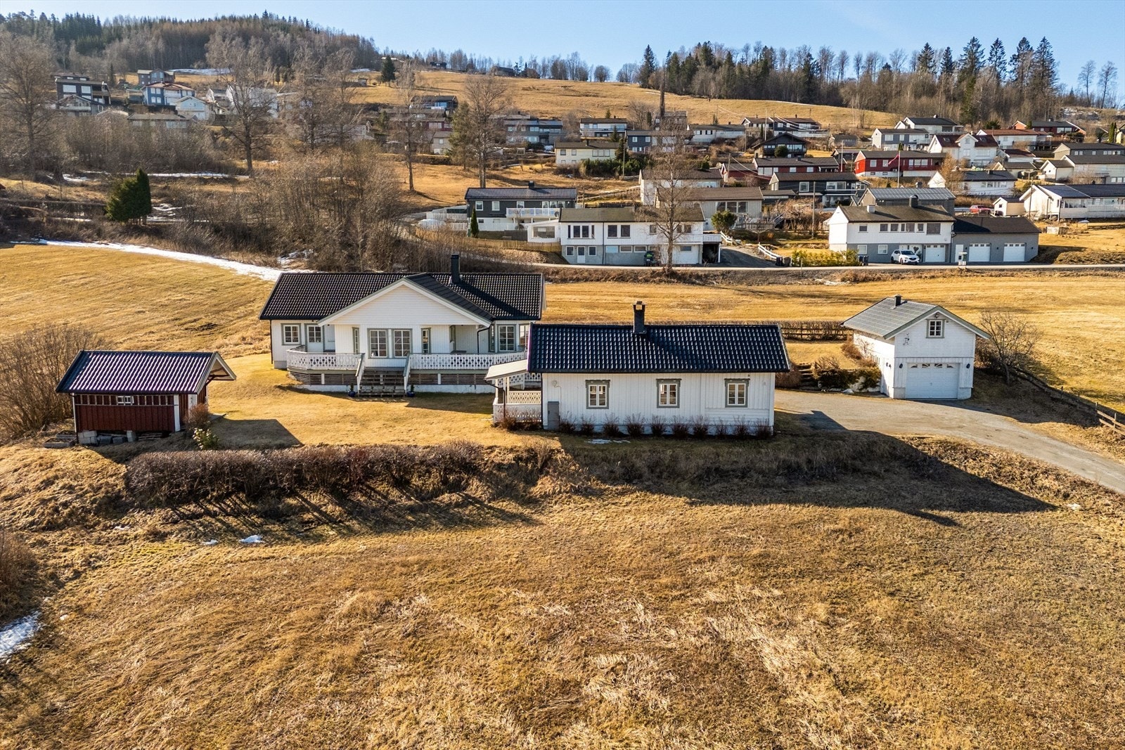 Dronebilde av Kronborgtunet Galleribilde