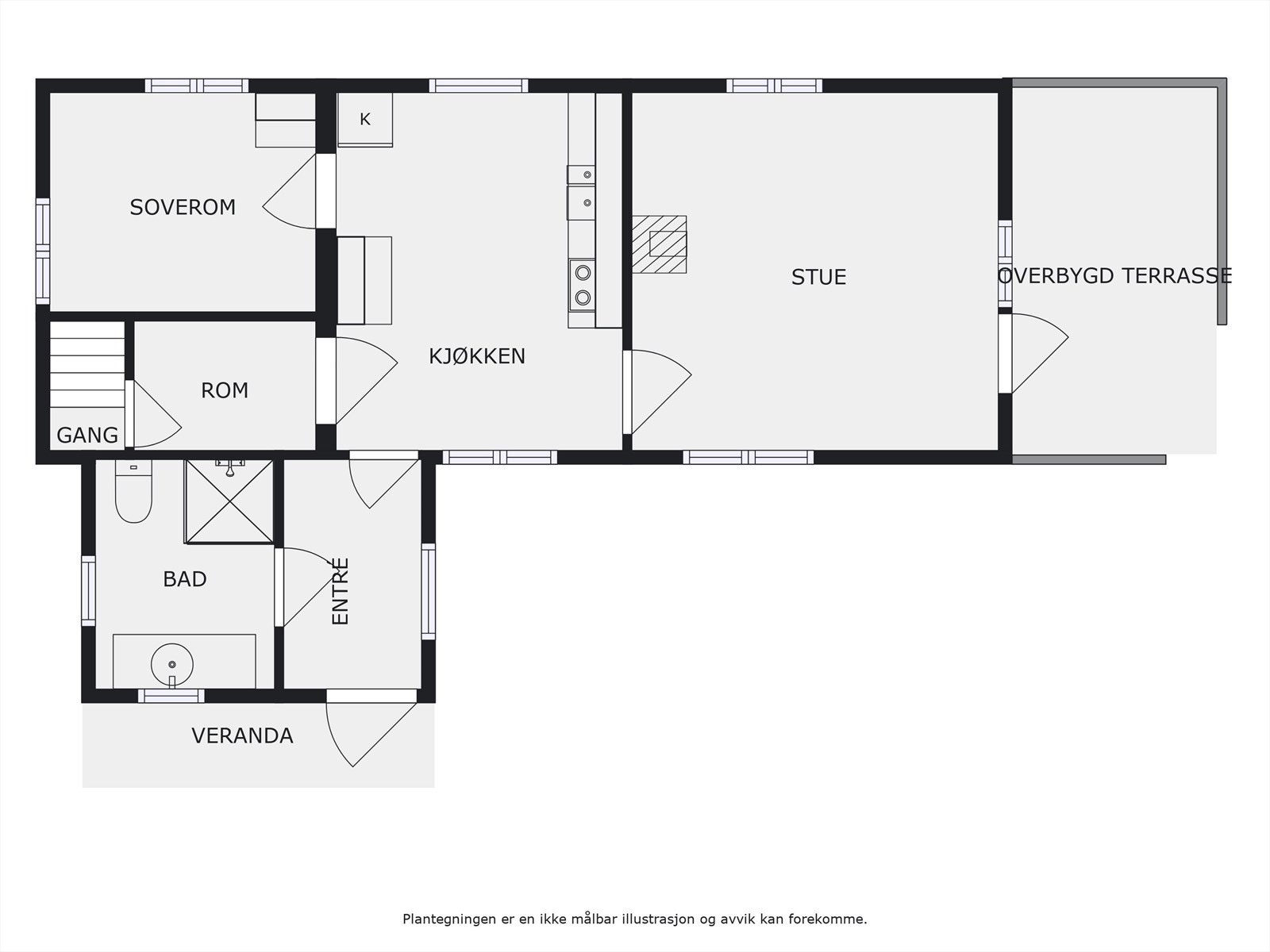 Plantegning kårbolig Galleribilde