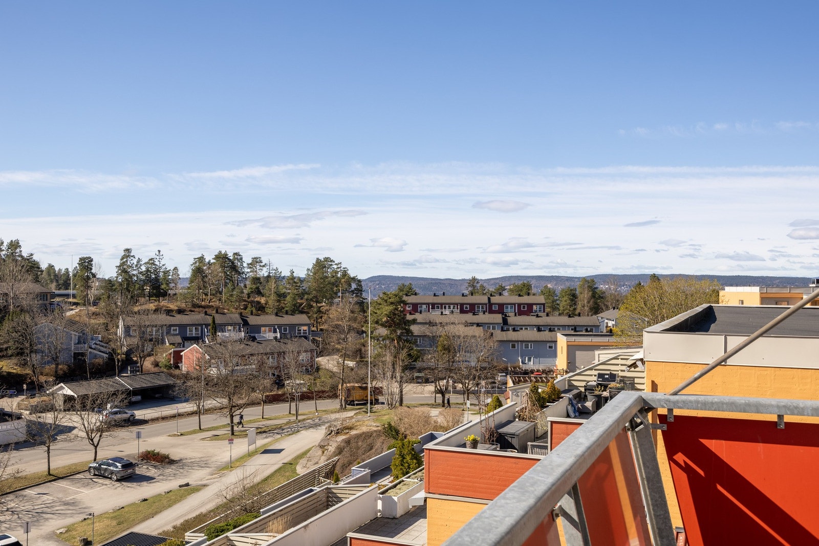 Sydvendt balkong med fantastisk utsikt. Galleribilde