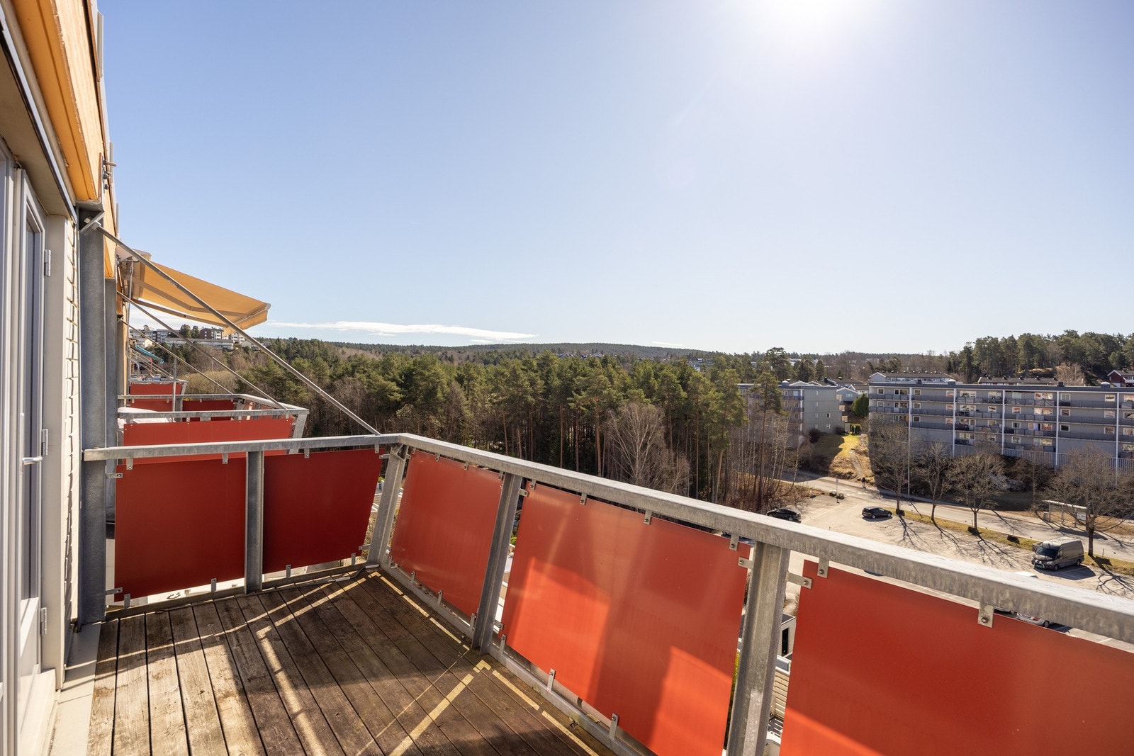 Svært gode solforhold på balkongen. Galleribilde