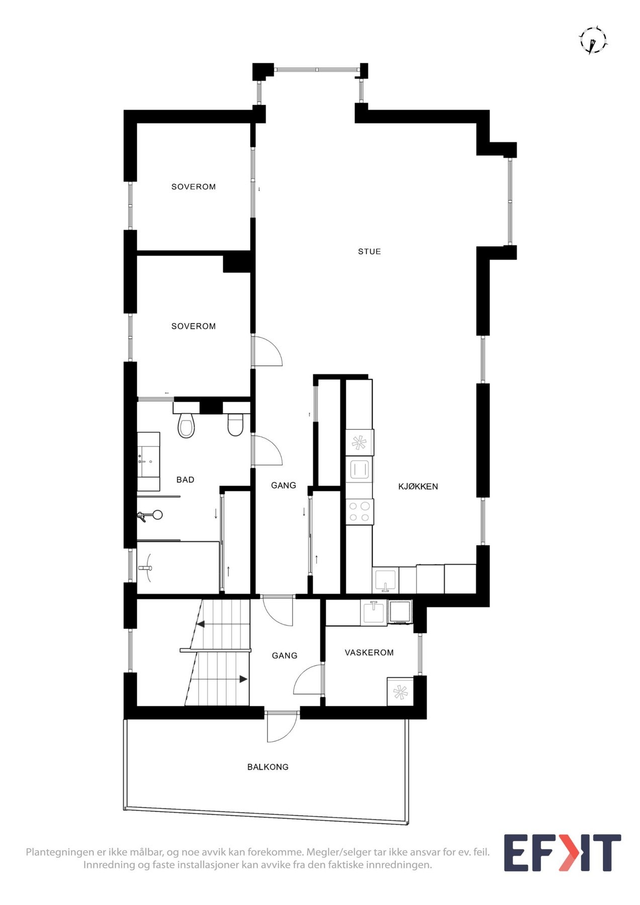 Plantegning 2. etasje Galleribilde