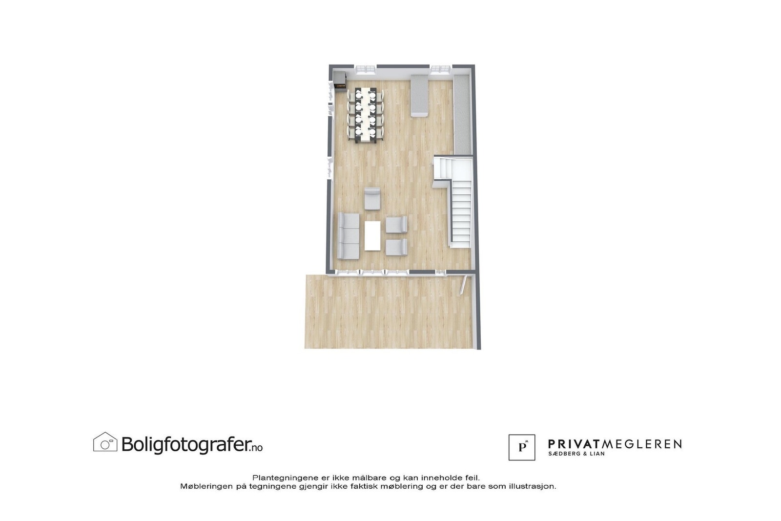 Plantegning 2. etasje - ikke målsatt, kun en illustrasjon. Galleribilde