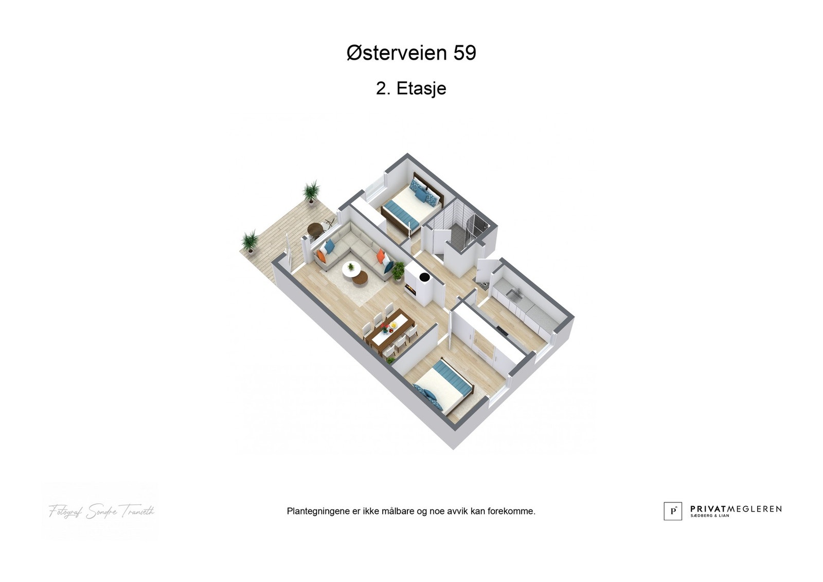 3D Plantegning Galleribilde