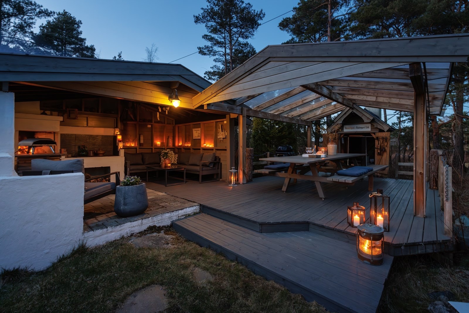 Ved den overbygde terrassen kommer du til å innta mange måltider takket være de flotte grillfasilitetene. Galleribilde