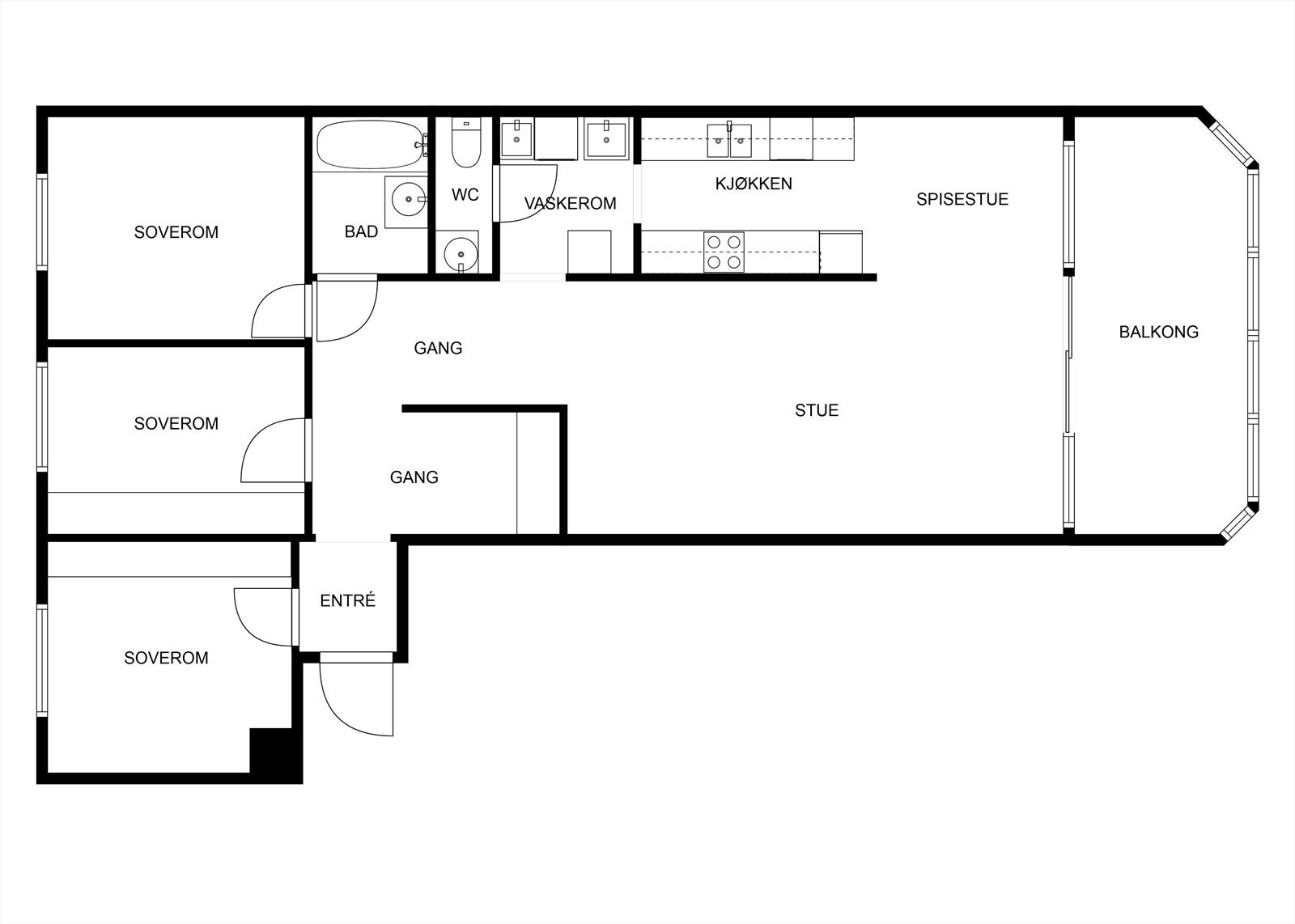Plantegning 2.etg. Galleribilde