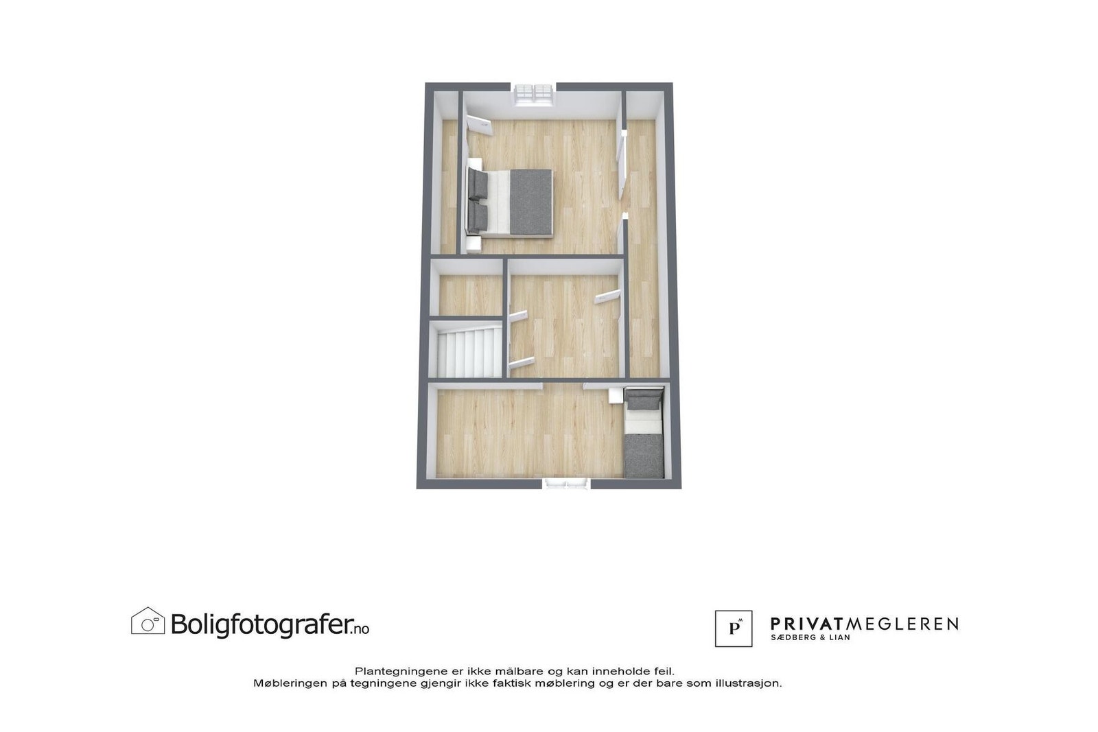 Plantegning 2. etasje - ikke målsatt, kun en illustrasjon. Galleribilde