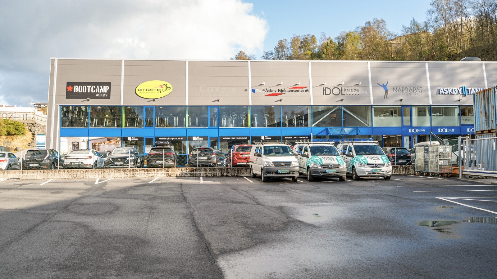 Gangavstand til treningssenter Galleribilde