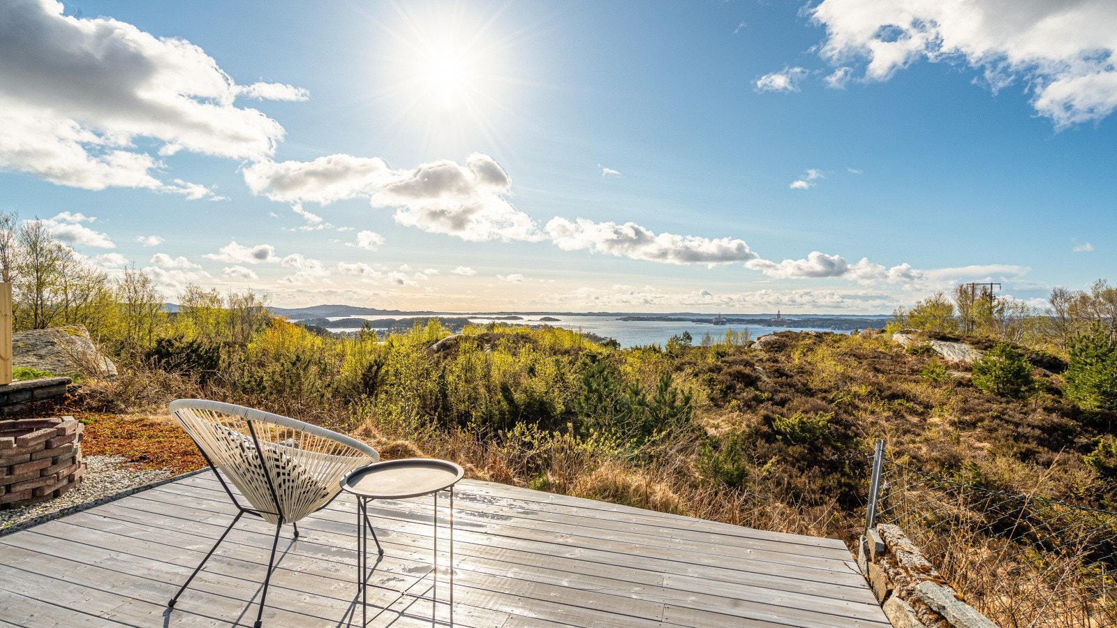 Her kan du nyte de beste sol- og utsiktsforhold Galleribilde