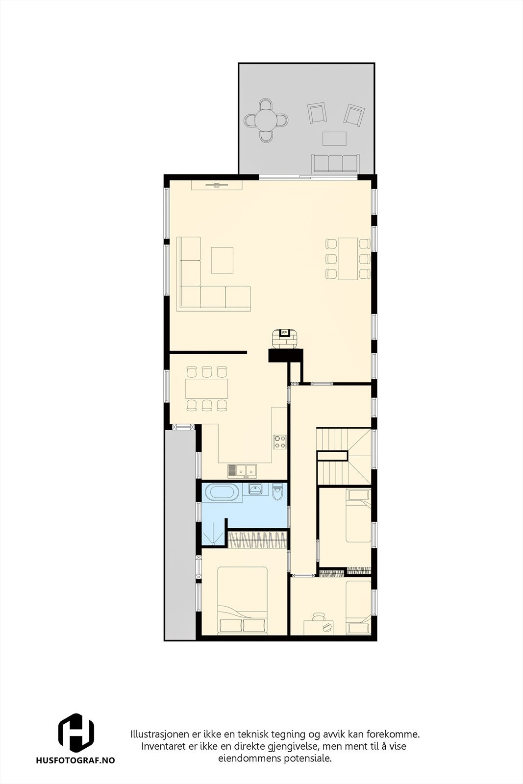 Plantegning 1.etasje Galleribilde