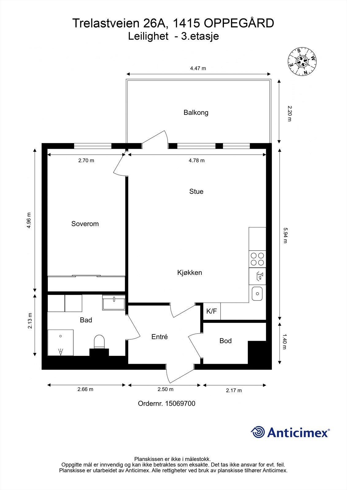 Plantegning 3.etasje Galleribilde