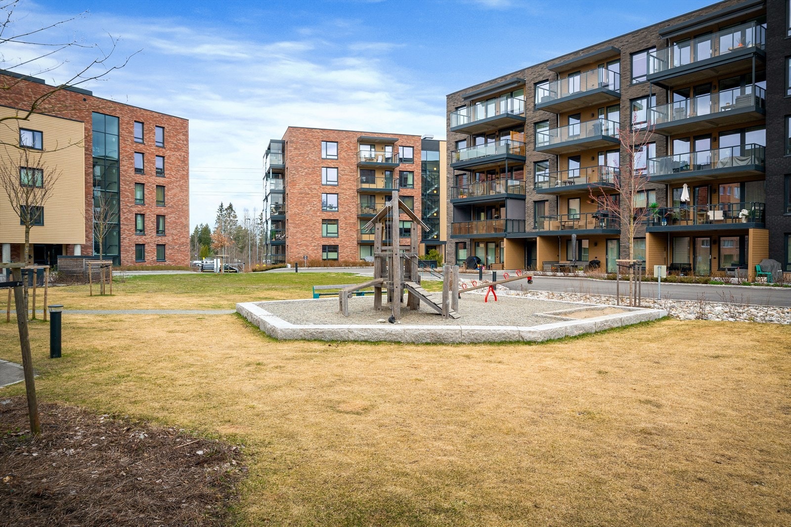 Det er god avstand mellom blokkene Galleribilde