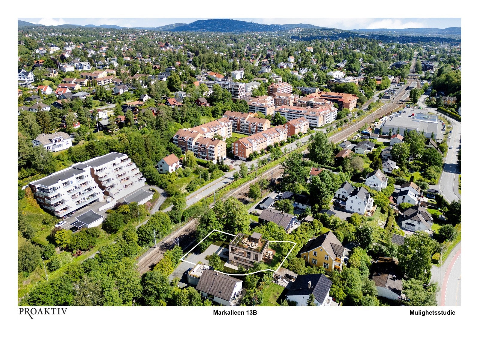 Dette er KUN en mulighetsstudie som har til formål å vise hva man kan få til på denne tomten. Galleribilde