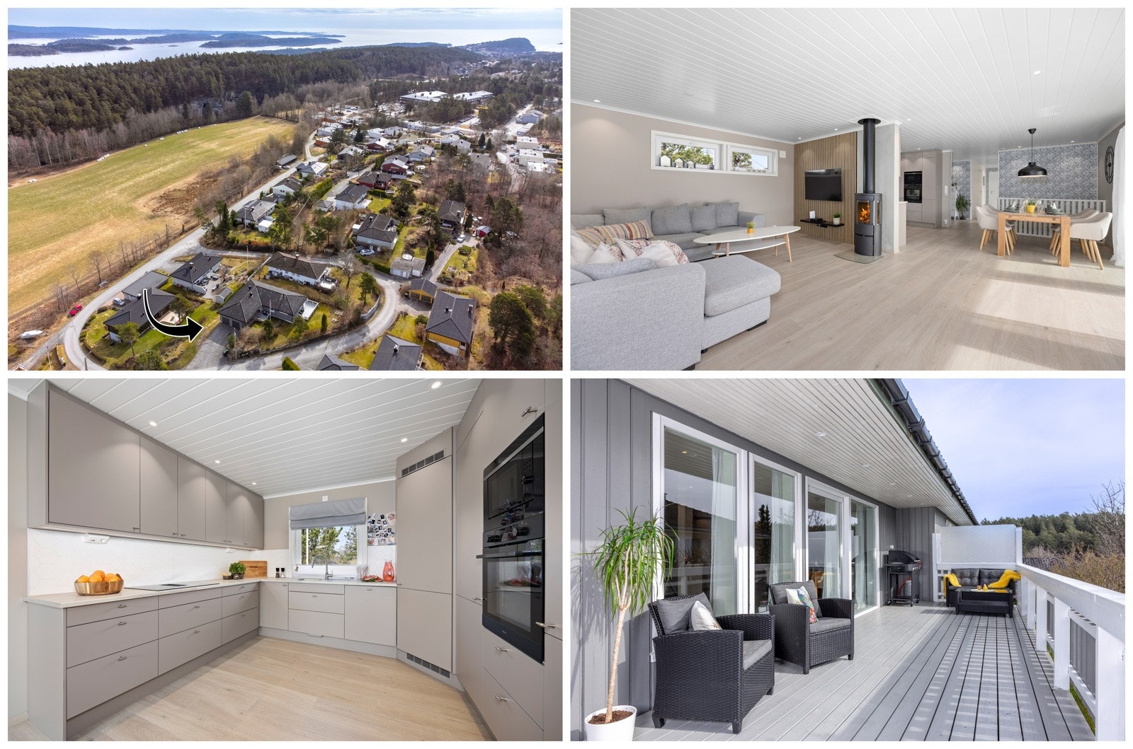 Det er kort gangavstand til Grasmyr, hvor du finner en moderne ungdomsskole med ny idretts- og svømmehall, samt dagligvarebutikken Kiwi - som gjør hverdagslogistikken enkel. Galleribilde