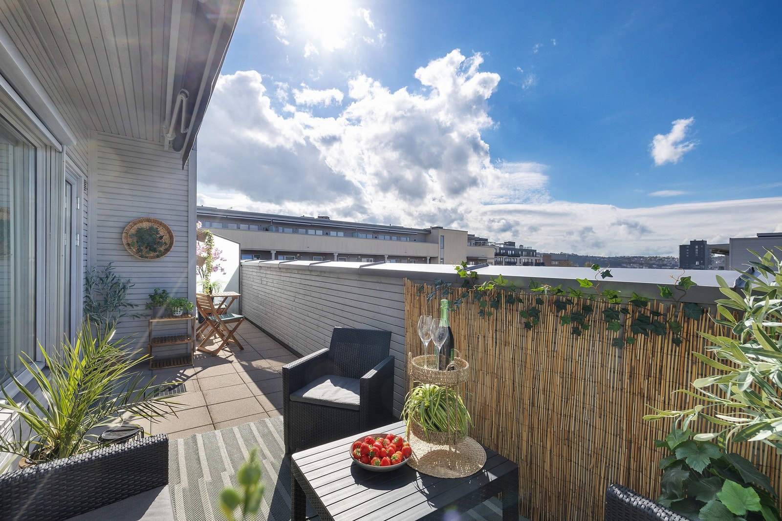 Herlig, usjenert balkong Galleribilde