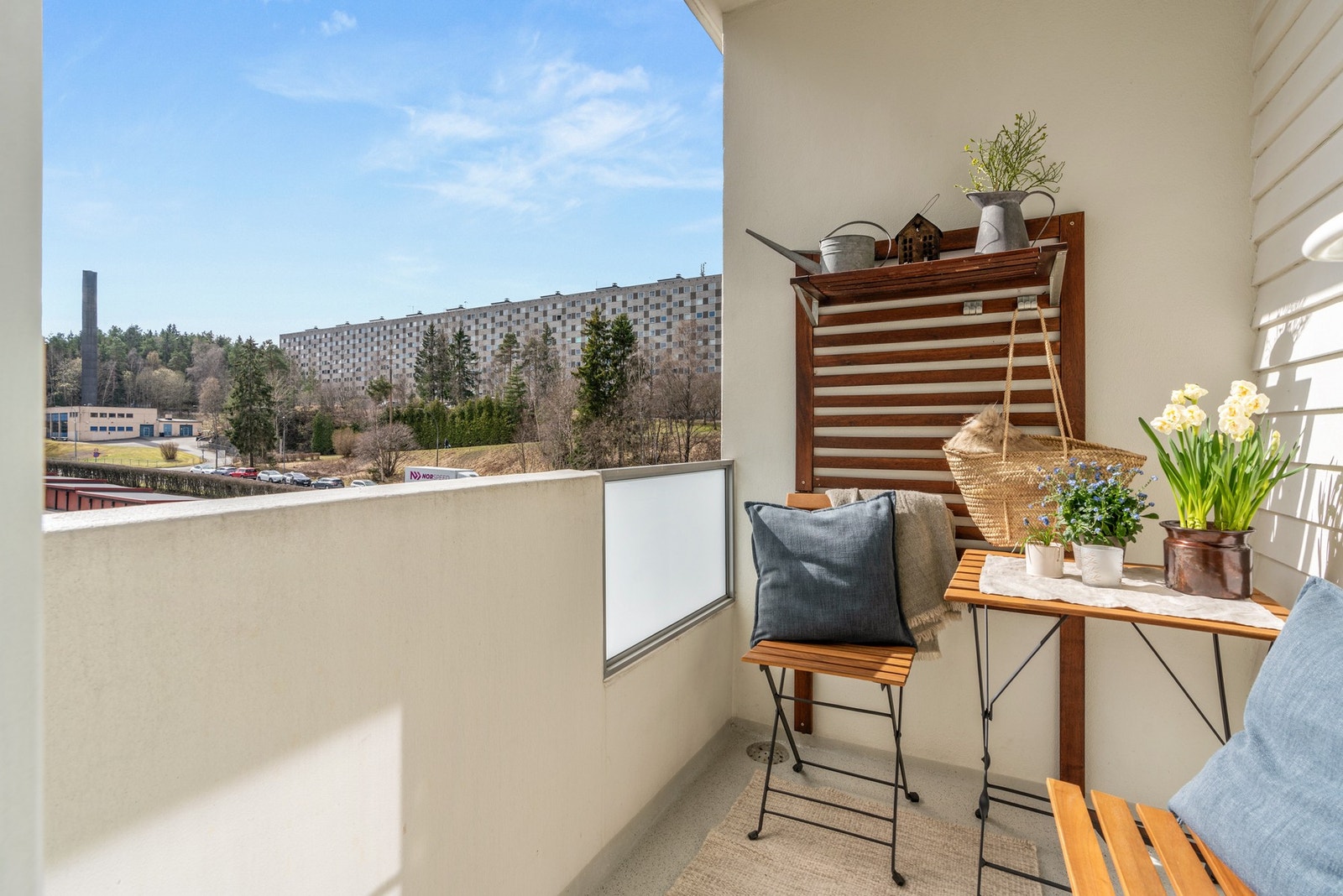 Balkong med fin utsikt. Galleribilde