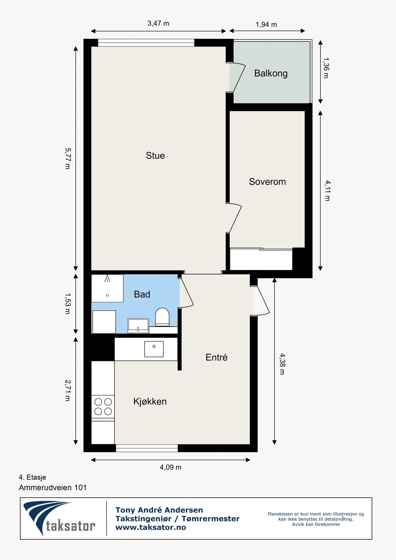 Planskisse Galleribilde