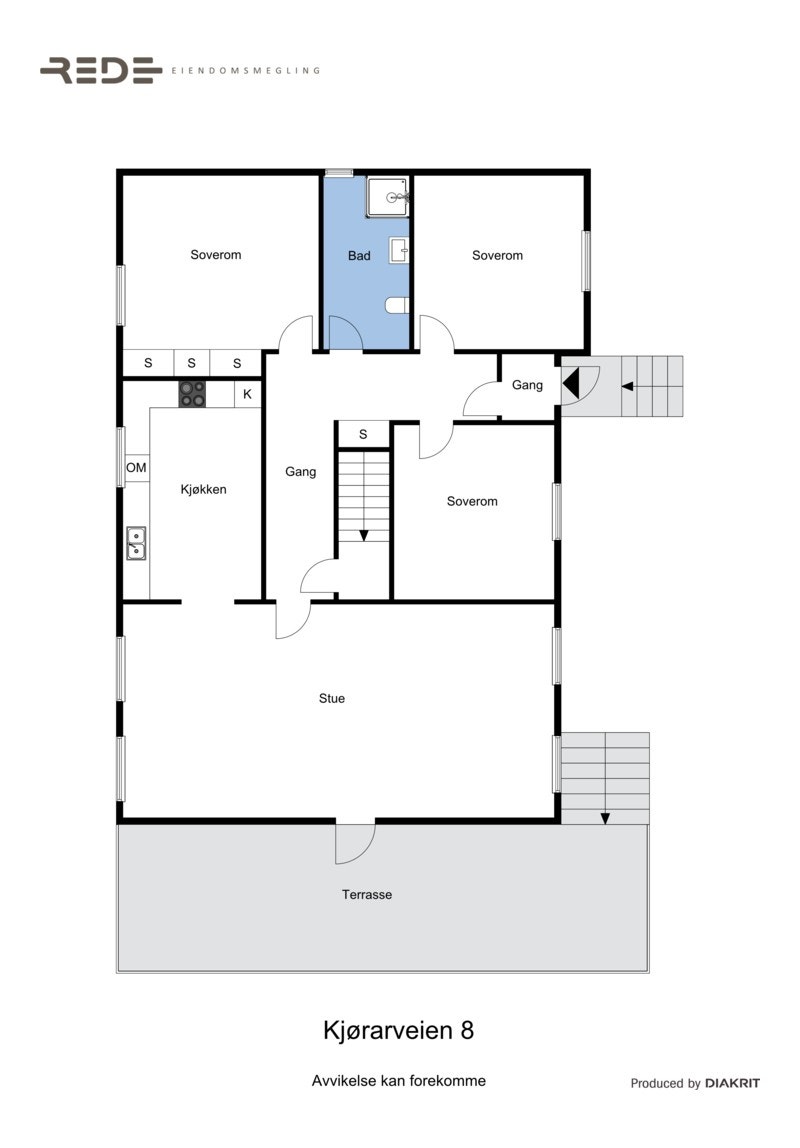 La oss ta en titt på planløsningen før vi beveger oss videre i bildene. Galleribilde