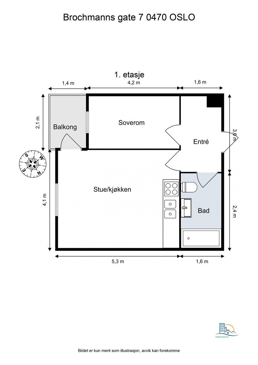 Praktisk planløsning Galleribilde