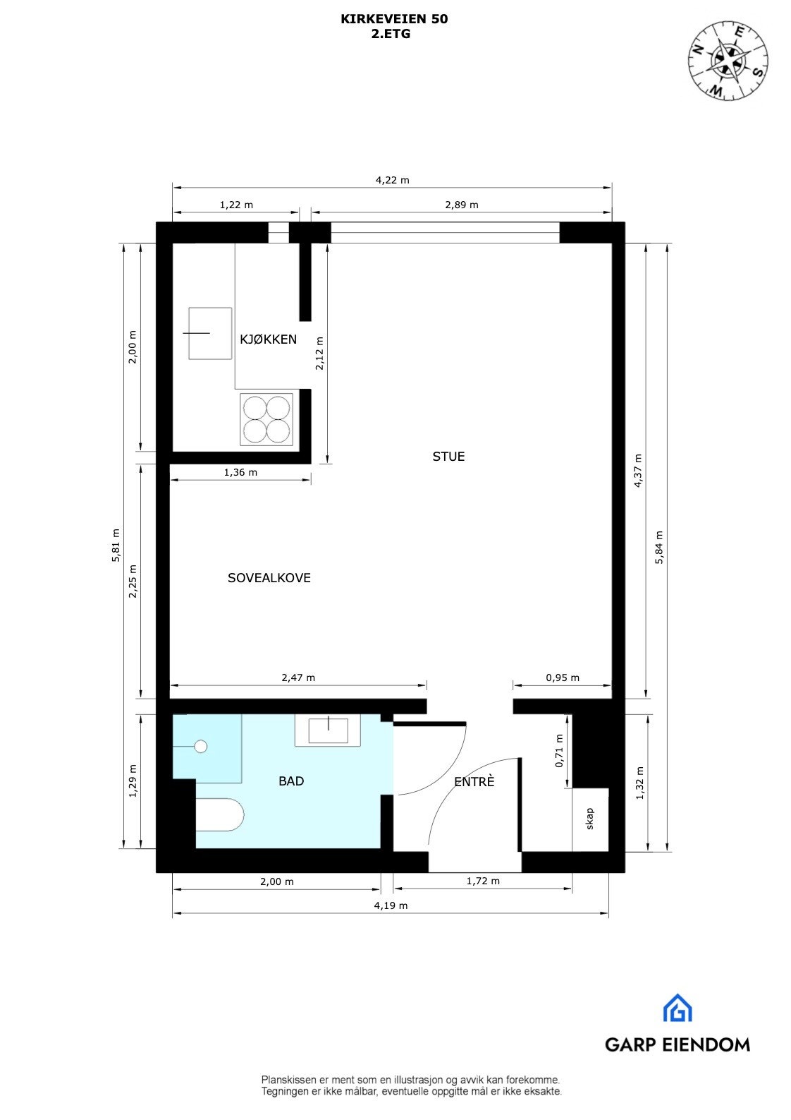 Plantegning Galleribilde