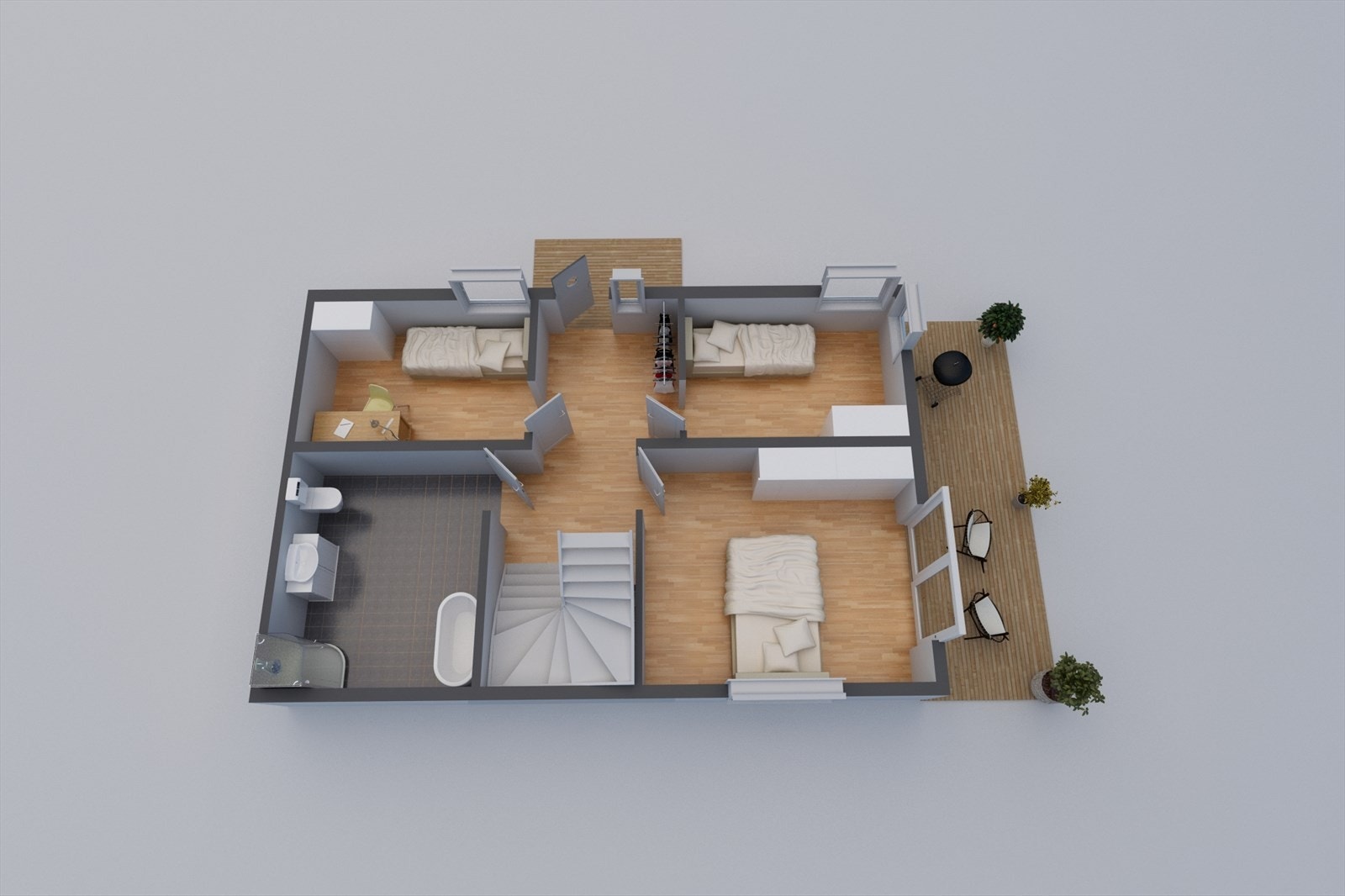 Planskisse 1. etasje. Galleribilde