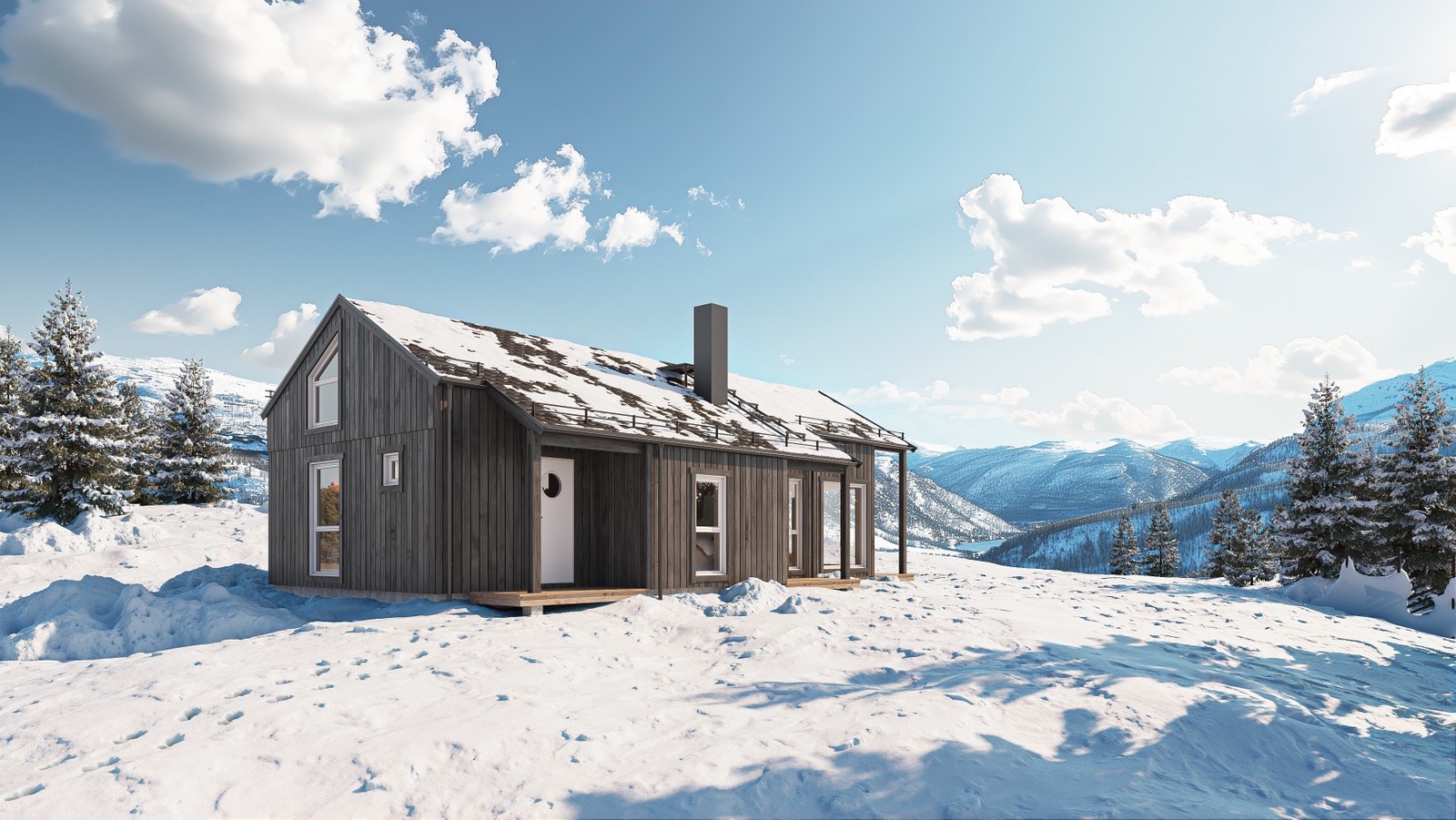 Illustrasjon modell Børgefjell - ikke i naturrealistisk tomt. Galleribilde