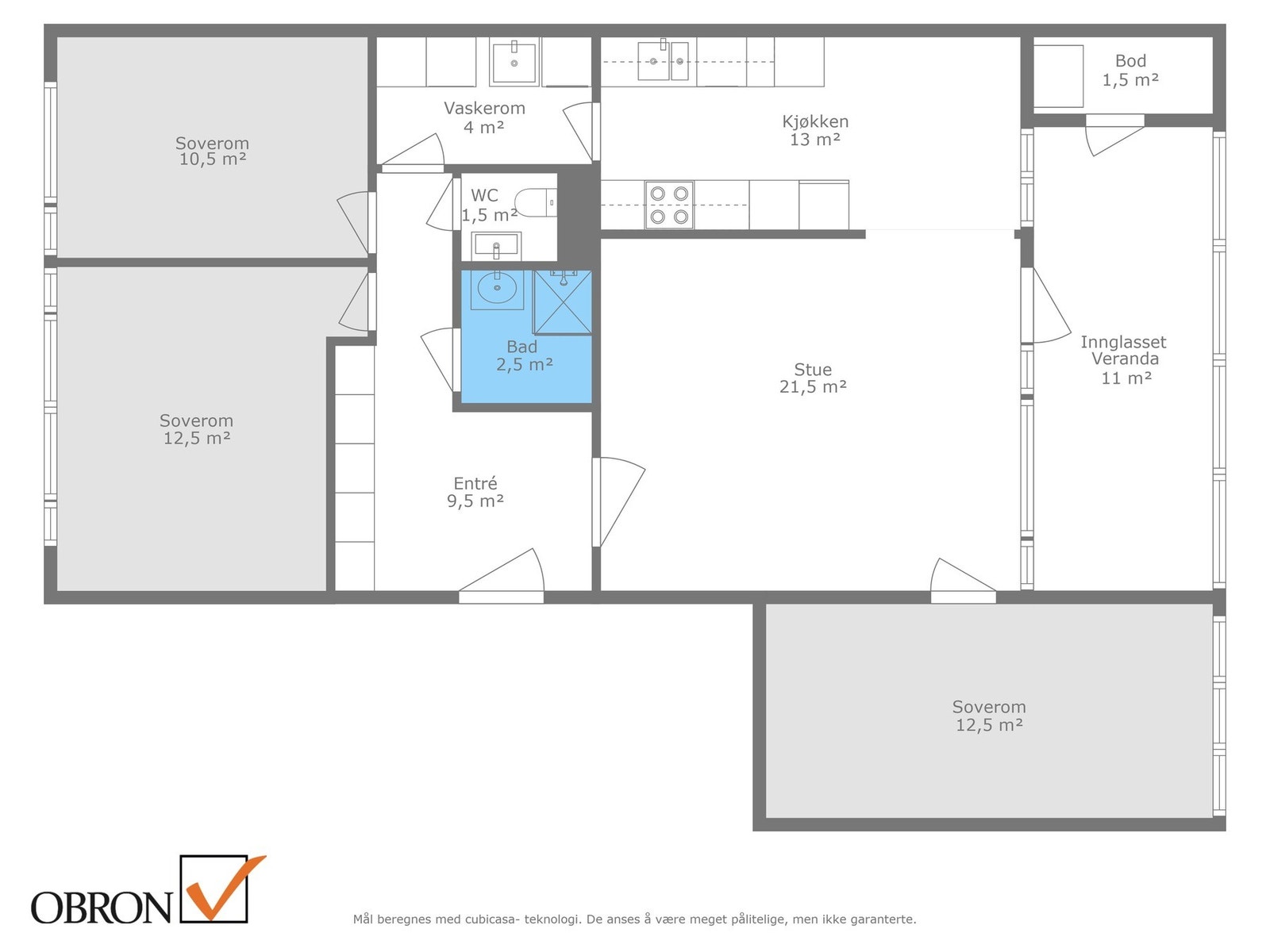 Planskisse 3. etasje. Galleribilde