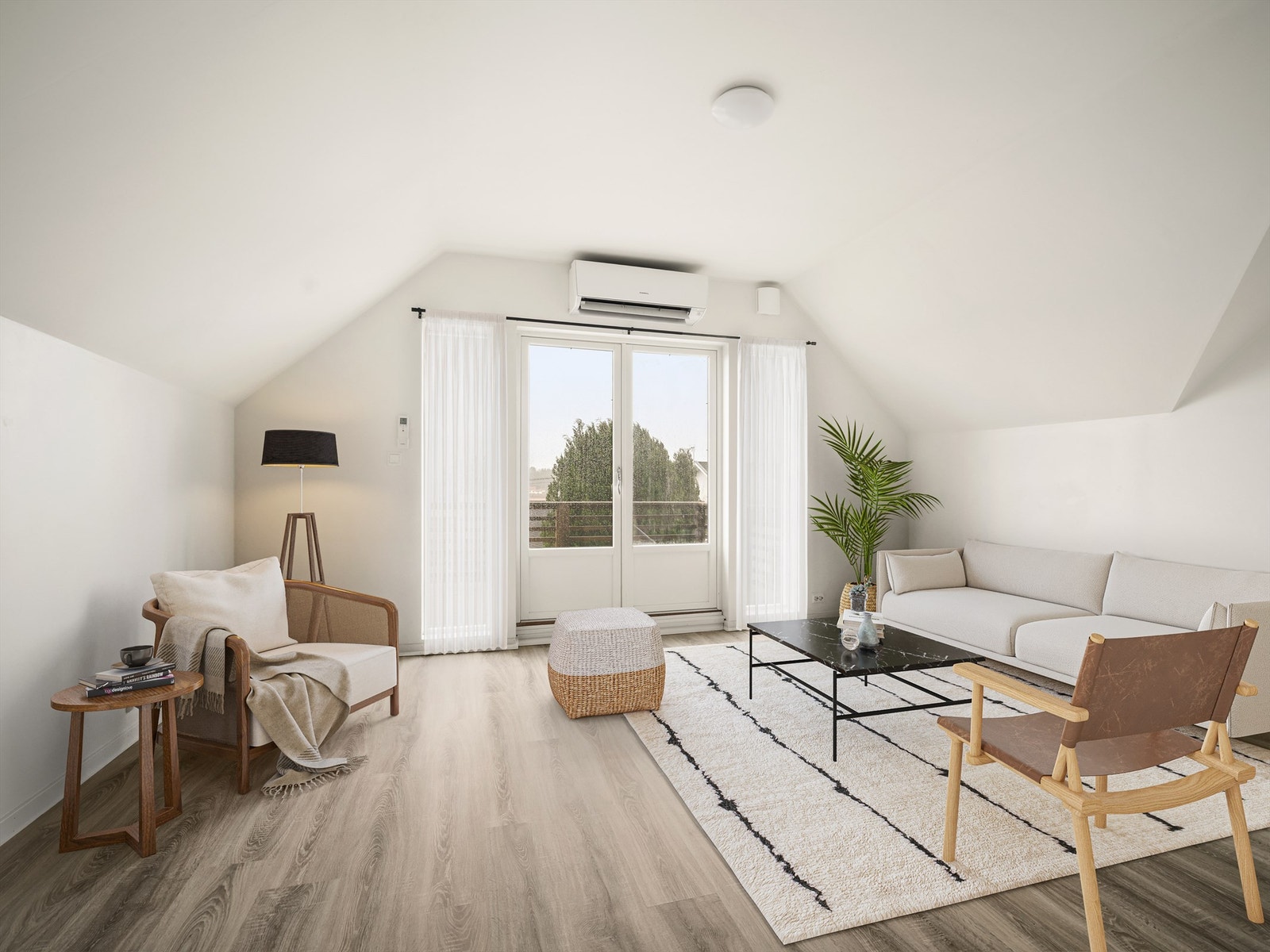 Boenhetene ble i forbindelse med ombygging og modernisering oppgradert med blant annet nye overflater. Bildet er digitalt møblert. Galleribilde