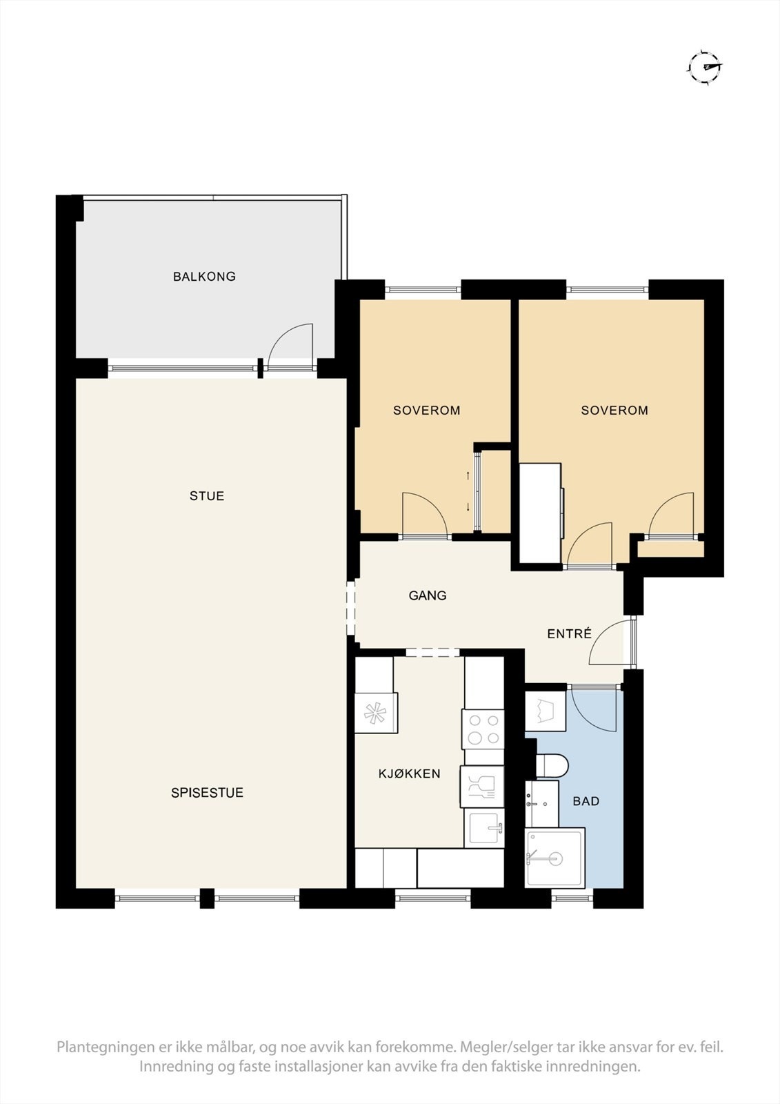 Dagens plantegning Galleribilde