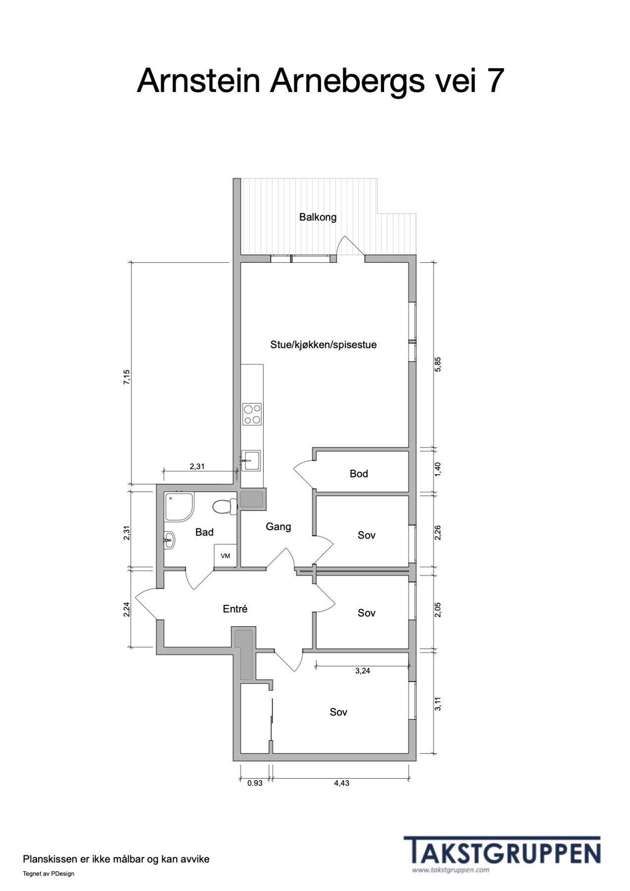 Plantegning Galleribilde