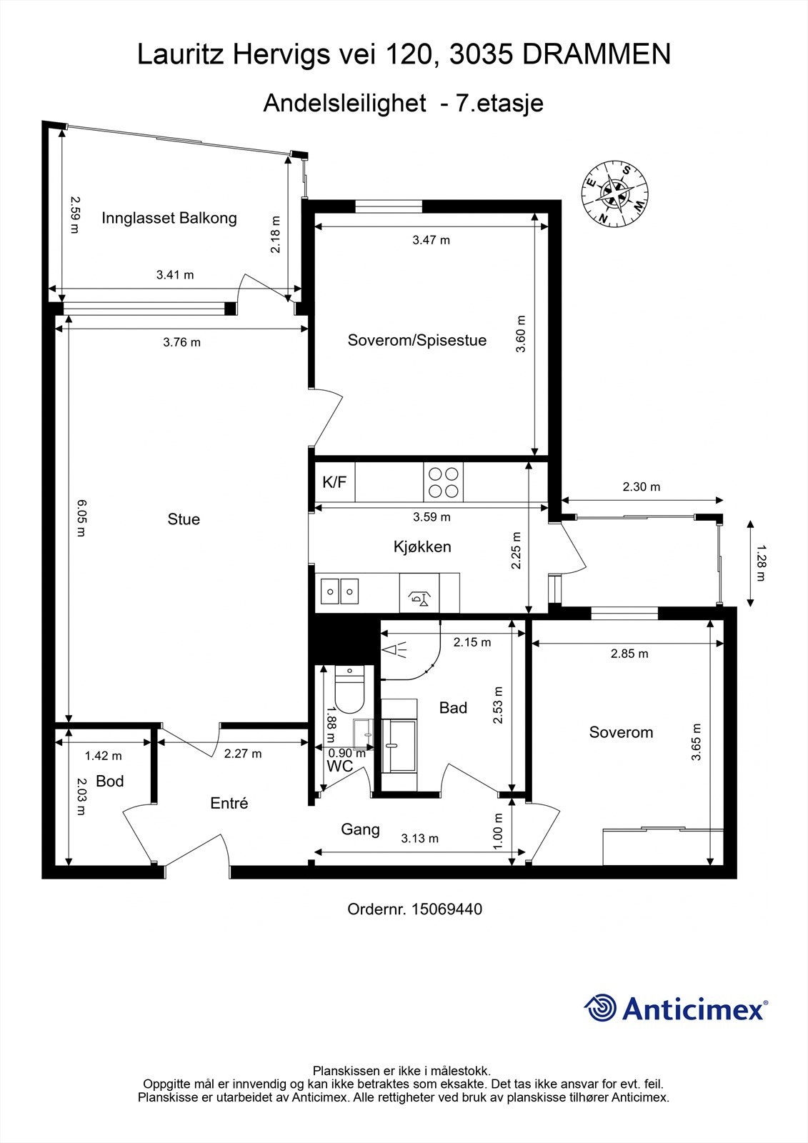 Plantegning 7.etg Galleribilde