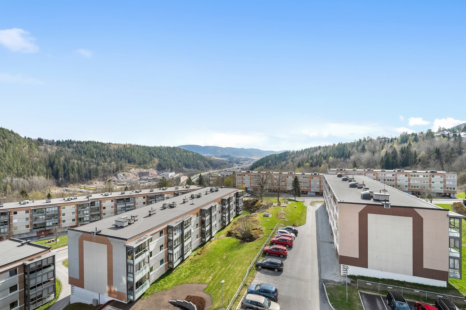 Utsikt fra balkong Galleribilde